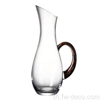 Decanters คริสตัลที่หรูหราทันสมัยพร้อมด้ามจับ